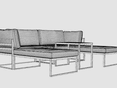 Set angolare Wexford Modello 3D