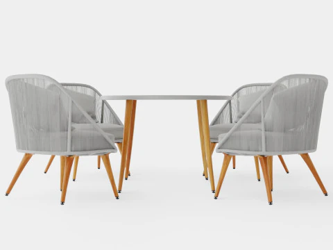 Conjunto de jantar Ystad Modelo 3D