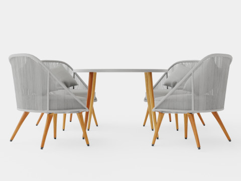 Ystad Dining Set Model 3D