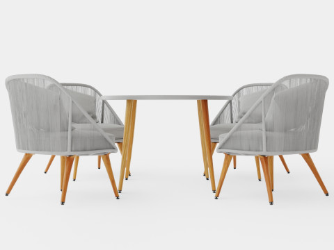 Ystad Dining Set Model 3D