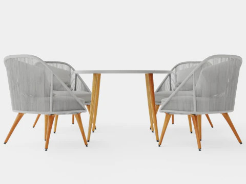 Ystad Dining Set 3D Model