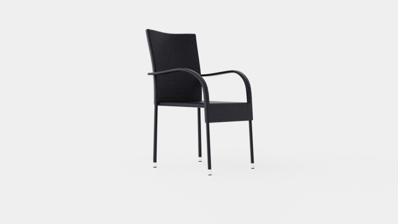 Abo Dining Chair 3D Model .c4d .max .obj .3ds .fbx .stl .blend 