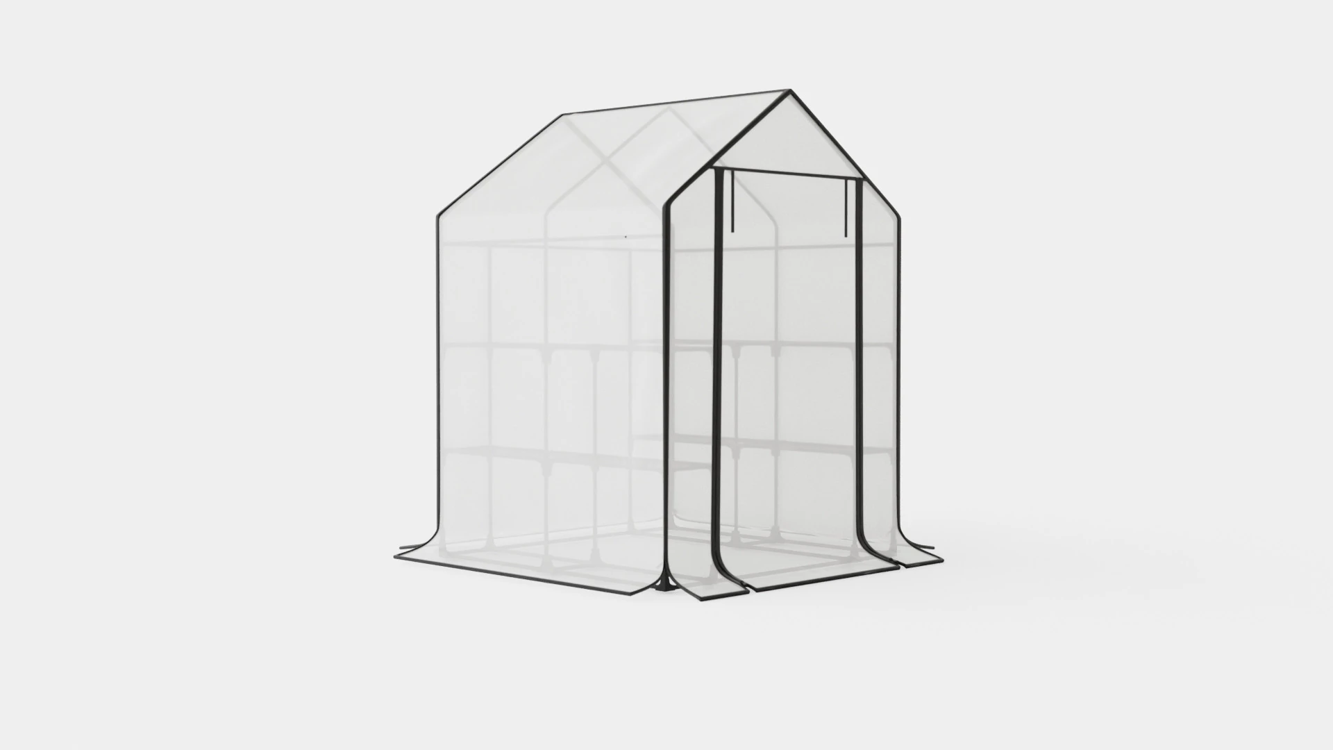 Walk in green house 3D Model .c4d .max .obj .3ds .fbx .stl .blend 
