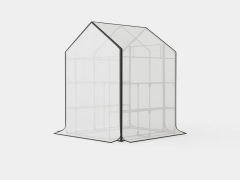 Walk in green house 3D Model