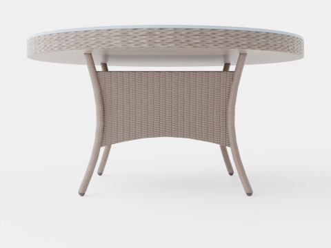 London Table Round Modelo 3D