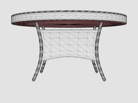 London Table Round Modelo 3D