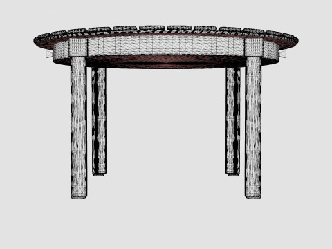 Nydala Round Dining Table 3D Model