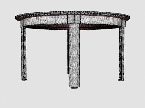 Nydala Round Dining Table Model 3D