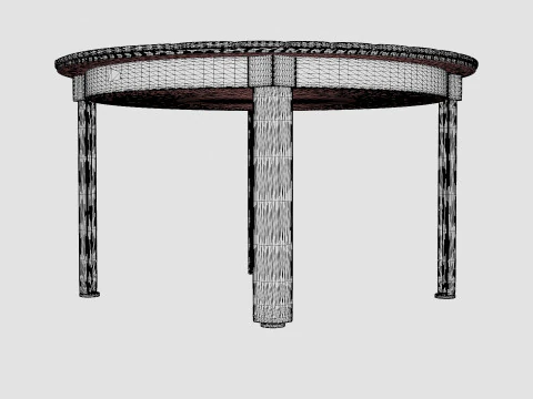 Nydala Round Dining Table 3D Model