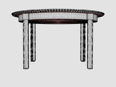 Nydala Round Dining Table Model 3D