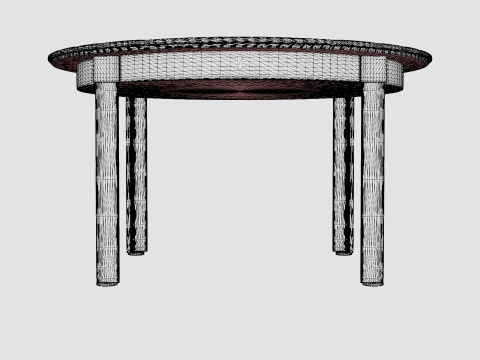 Nydala Round Dining Table 3D Model