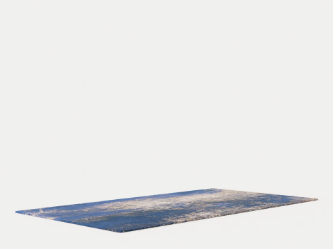 LOUIS DE POORTERE MAD MEN CRACKS 8629 ABYSS BLUE RUG 3D Model