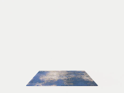 LOUIS DE POORTERE MAD MEN CRACKS 8629 ABYSS BLUE RUG 3D Model
