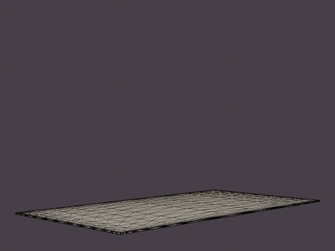 LOUIS DE POORTERE MAD MEN CRACKS 8629 ABYSS BLUE RUG 3D Model