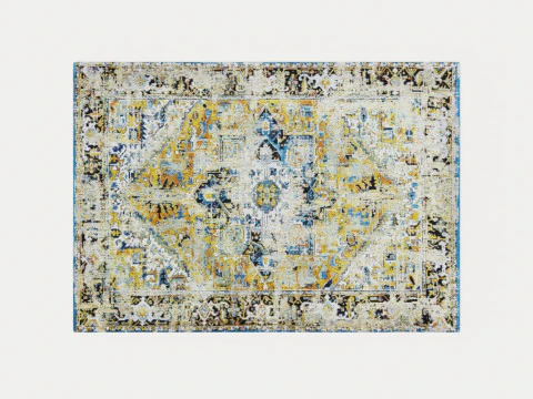 TAPIS LOUIS DE POORTERE ANTIQUE HERIZ 8704 AMIR OR Modèle 3D