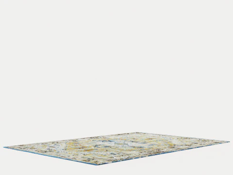 LOUIS DE POORTERE ANTIQUE HERIZ 8704 AMIR GOLD RUGS 3D Model
