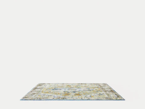 LOUIS DE POORTERE ANTIQUE HERIZ 8704 AMIR GOLD RUGS 3D Model