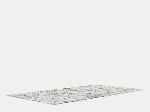 ANTIQUE HERIZ 8708 GOLDEN HORN BEIGE RUGS Modello 3D