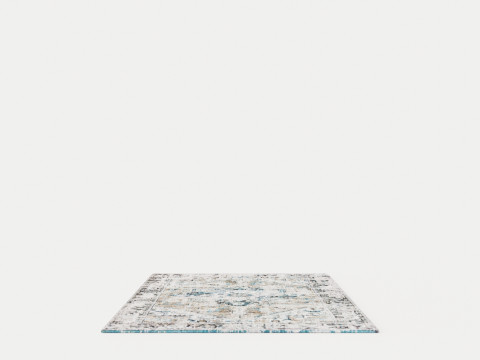 ANTIQUE HERIZ 8708 GOLDEN HORN BEIGE RUGS Modello 3D