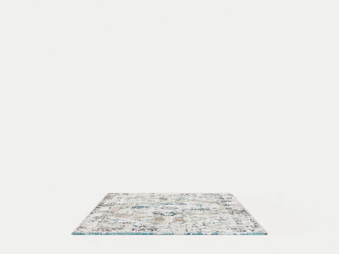 ANTIQUE HERIZ 8708 GOLDEN HORN BEIGE RUGS 3D Model