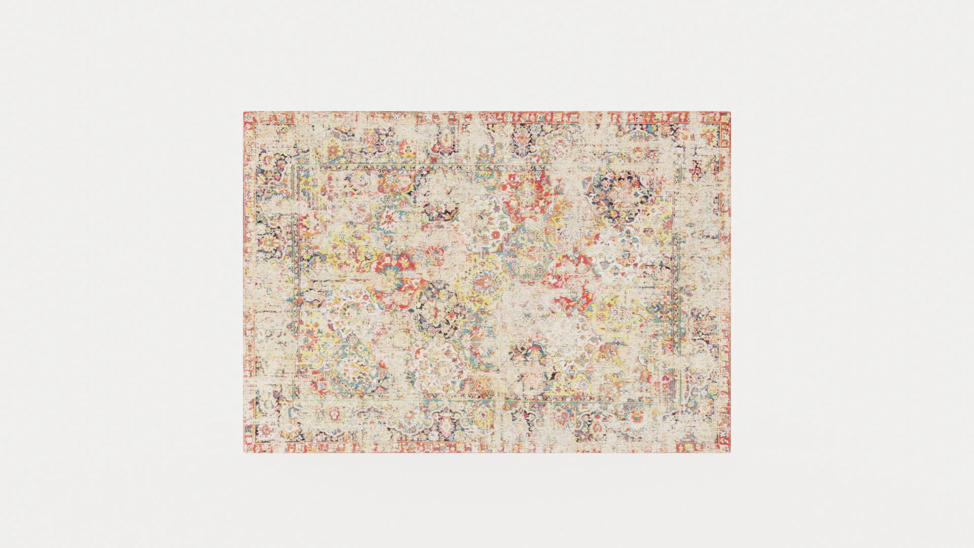 LOUIS DE POORTERE ANTIQUE BAKHTIARI 8712 JANISSARY MULTI RUGS 3D Model .c4d .max .obj .3ds .fbx .stl .blend 