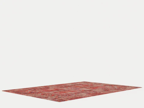 ANTIQUE HADSCHLU 8719 7 8 2 RED RUGS 3D Model