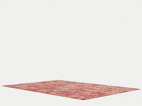 ANTIQUE HADSCHLU 8719 7 8 2 RED RUGS 3D Model