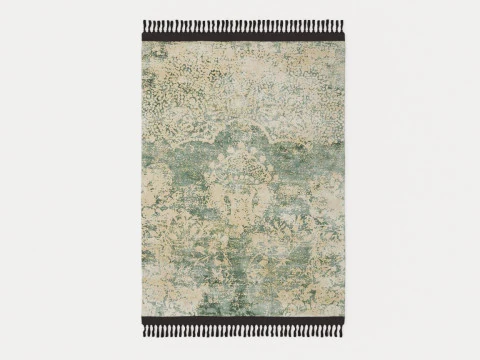 ALFOMBRA NORD IMMERIOR BEIGE VERDE Modelo 3D