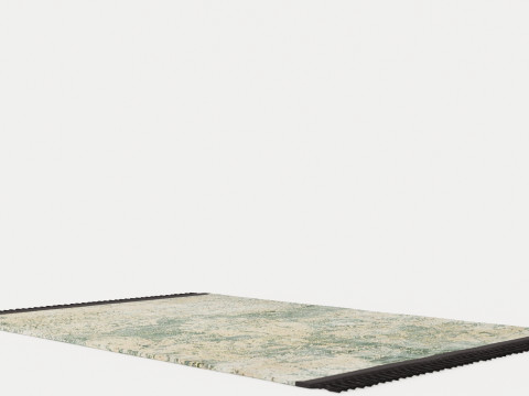 NORD IMMERIOR BEIGE GREEN RUG 3D-Modell
