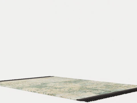 TAPIS NORD IMERIOR BEIGE VERT Modèle 3D