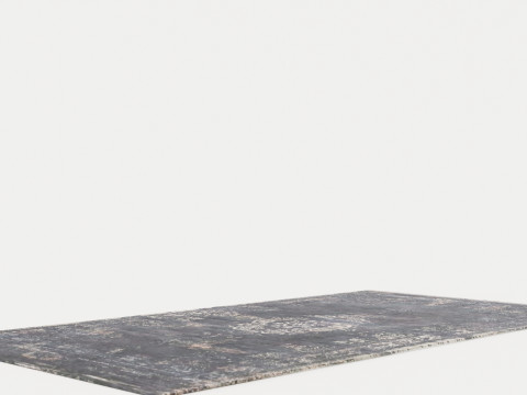 FADING WORLD MEDALLION 8263 MINERAL BLACK RUGS 3D 모델