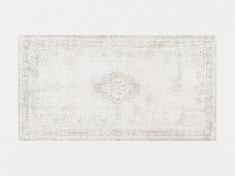 LOUIS DE POORTERE FADING WORLD MEDALLION 8383 SALT PEPPER RUGS 3D Model