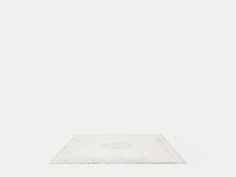 LOUIS DE POORTERE FADING WORLD MEDALLION 8383 SALT PEPPER RUGS 3D Model