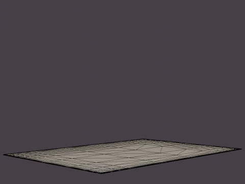 OAT BEIGE Rug 3D Model