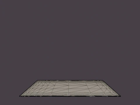 OAT BEIGE Rug 3D Model