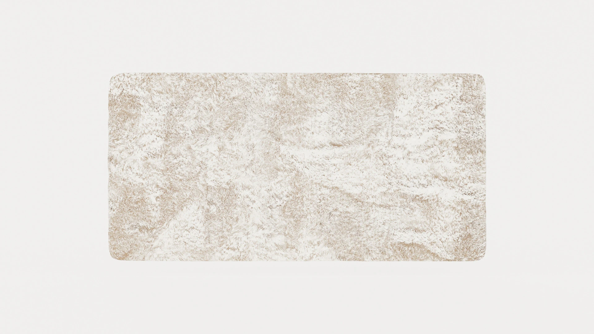 PLUSH WHITE Rug 3D Model .c4d .max .obj .3ds .fbx .stl .blend 