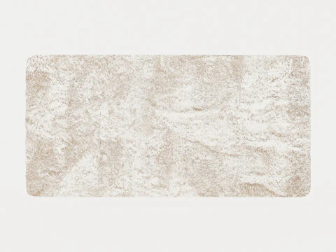 Tapis PELUCHE BLANC Modèle 3D