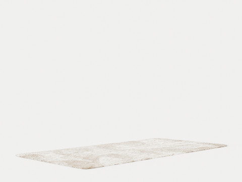 PLUSH WHITE Rug 3D Model