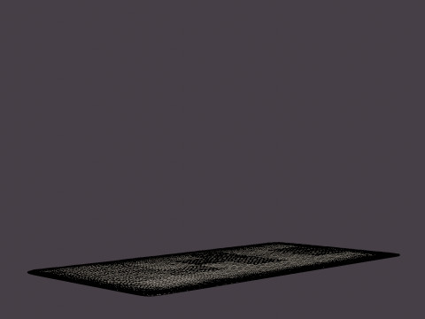 PLUSH WHITE Rug 3D Model
