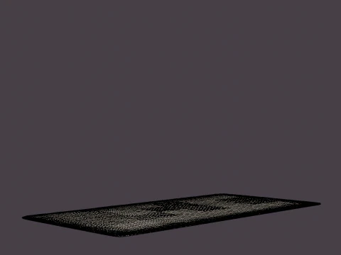 PLUSH WHITE Rug 3D Model