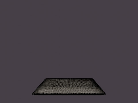 PLUSH WHITE Rug 3D Model
