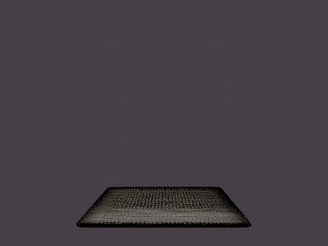 PLUSH WHITE Rug 3D Model