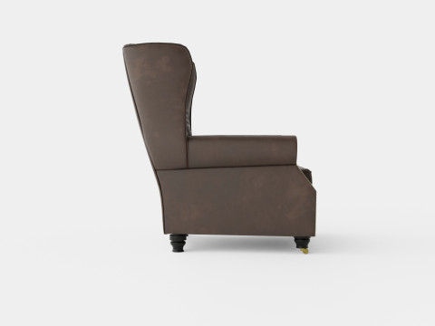 Admiral Armchair Vintage Fabric 3D 모델