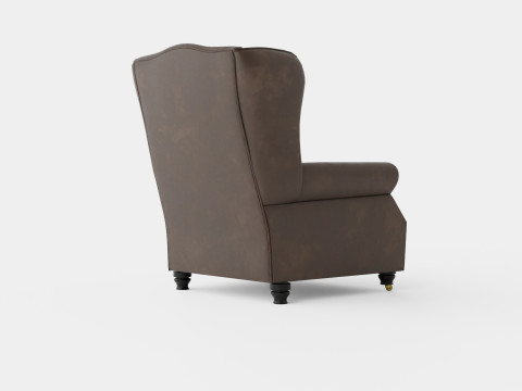 Admiral Armchair Vintage Fabric 3D 모델