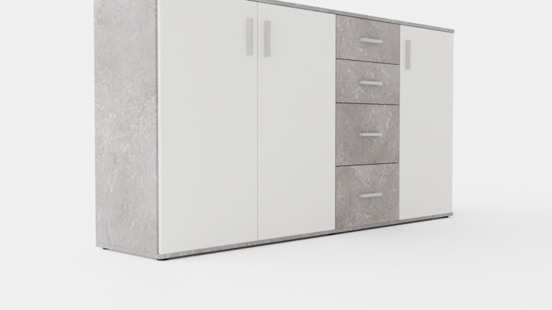 Albi Done Gray White 3D Model .c4d .max .obj .3ds .fbx .stl .blend