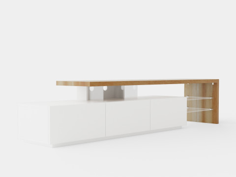 Alimo s TV Bench 3D Model