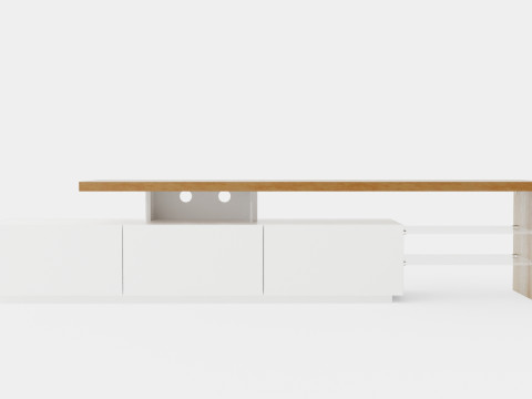 Alimo s TV Bench 3D 模型