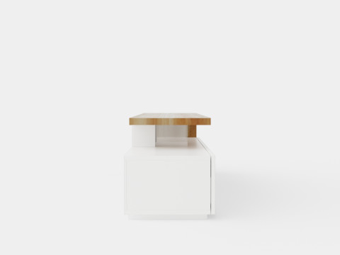 Alimo s TV Bench 3D 模型