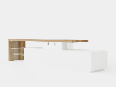 Alimo s TV Bench 3D 模型