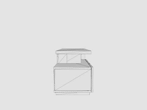 Alimo s TV Bench 3D Model